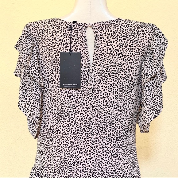 Dress Animal Cheetah Print XXL Cream Black NWT - Picture 10 of 16